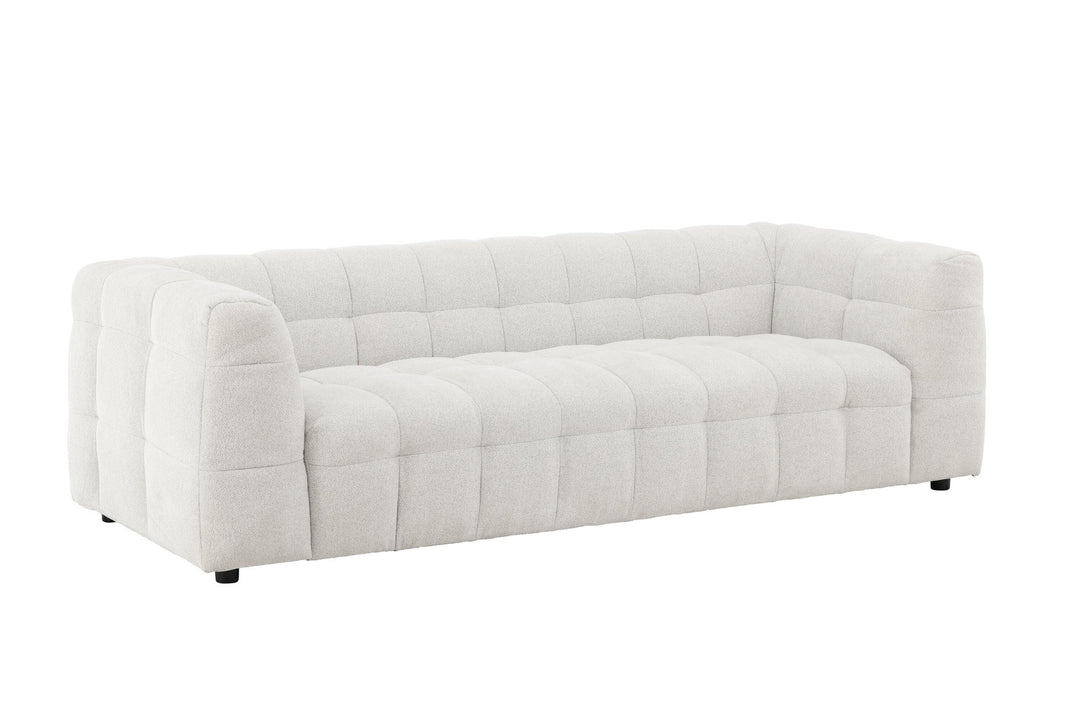 Venture Home Malou 3-Seat Sofa - Beige Fabric