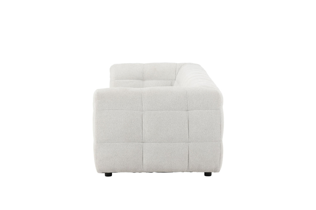 Venture Home Malou 3-Seat Sofa - Beige Fabric