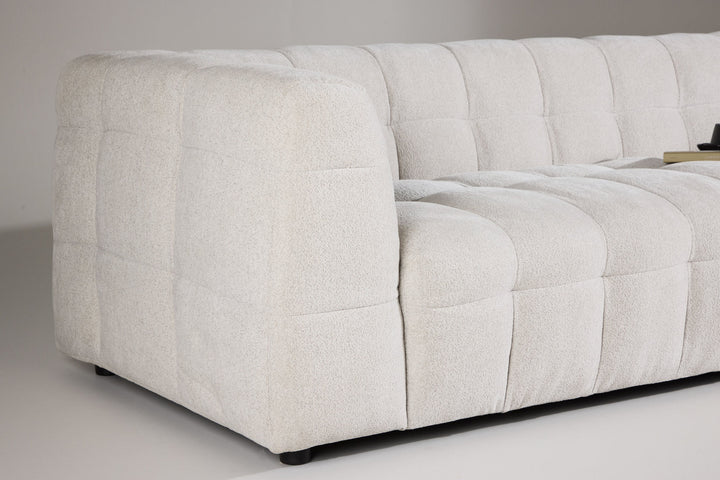 Venture Home Malou 3-Seat Sofa - Beige Fabric