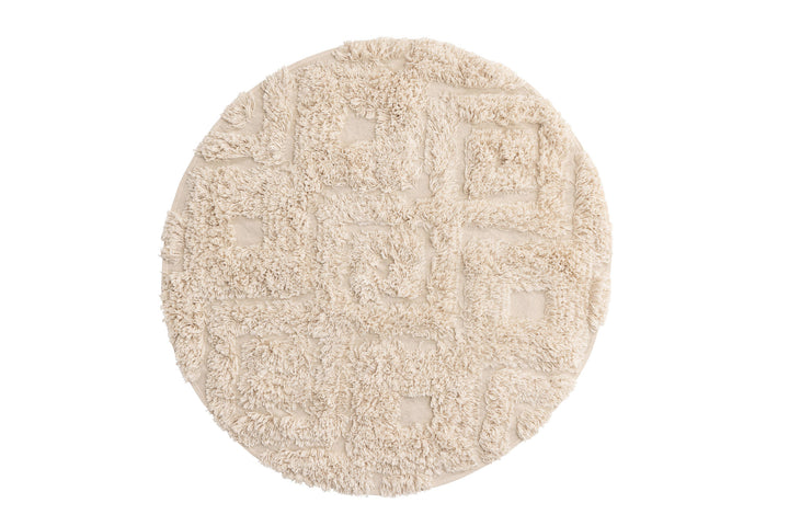 Venture Home Hilma Cotton - 60*60-  -Round-Offwhite