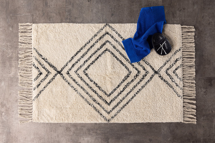 Venture Home Love Cotton - 50*80-  -Rectangular-White/Black