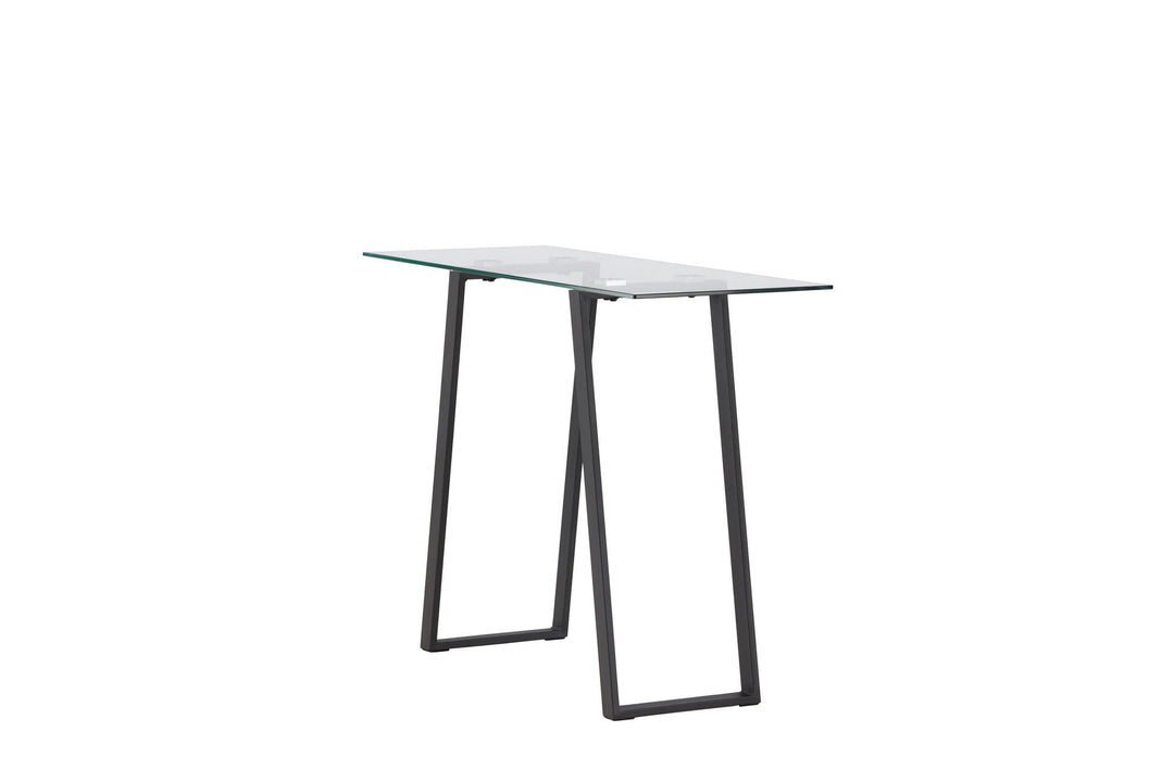 Venture Home Horten Desk - Chrome (silver) / Clear glass Glass