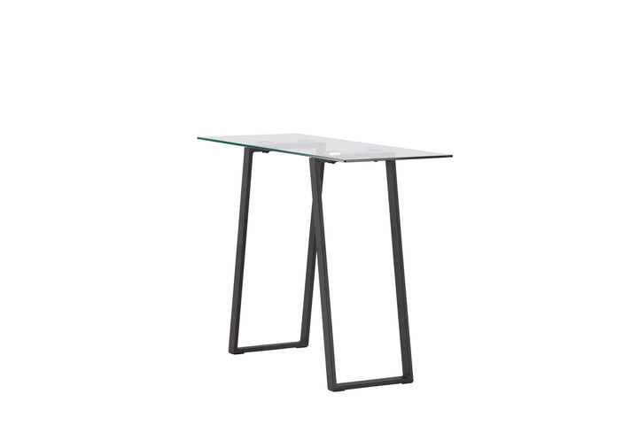 Venture Home Horten Desk - Chrome (silver) / Clear glass Glass