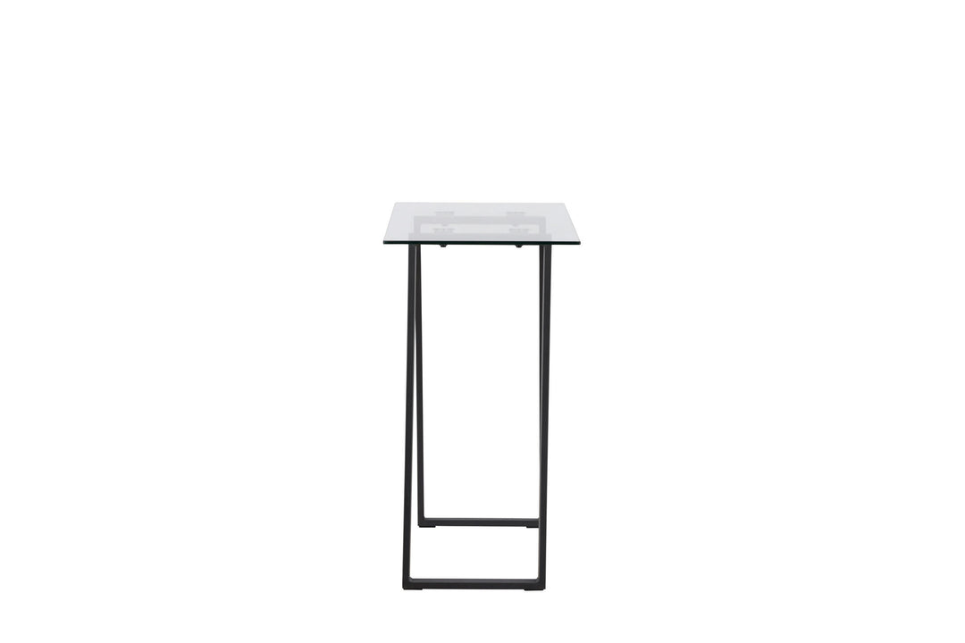 Venture Home Horten Desk - Chrome (silver) / Clear glass Glass