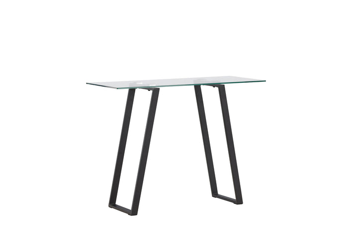Venture Home Horten Desk - Chrome (silver) / Clear glass Glass