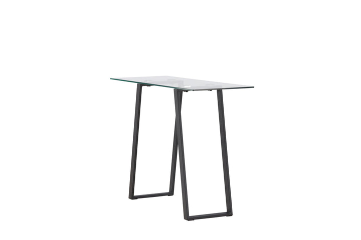 Venture Home Horten Desk - Chrome (silver) / Clear glass Glass