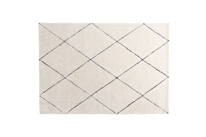 Venture Home Patrik Polyester Shaggy - 290*200-  -Rectangular-White/Black