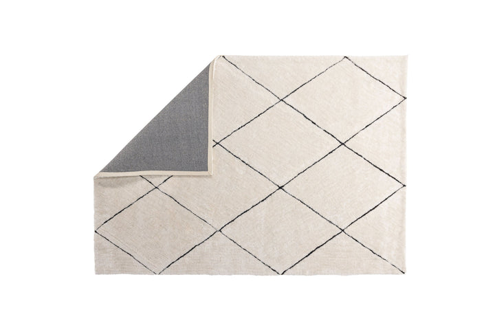 Venture Home Patrik Polyester Shaggy - 290*200-  -Rectangular-White/Black