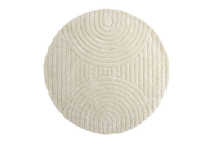 Venture Home Niklas  Polyester - 200*200-  -Round-White