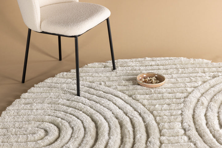 Venture Home Niklas  Polyester - 200*200-  -Round-White