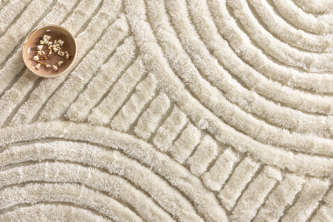 Venture Home Niklas  Polyester - 200*200-  -Round-White