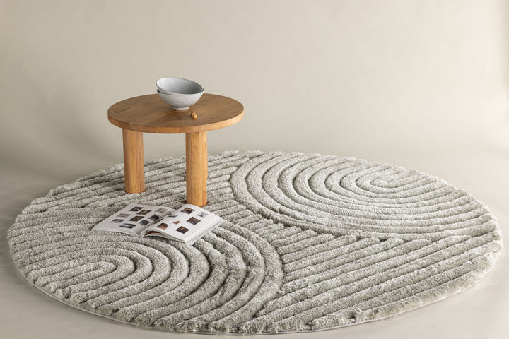 Venture Home Niklas  Polyester - 200*200-  -Round-Greige