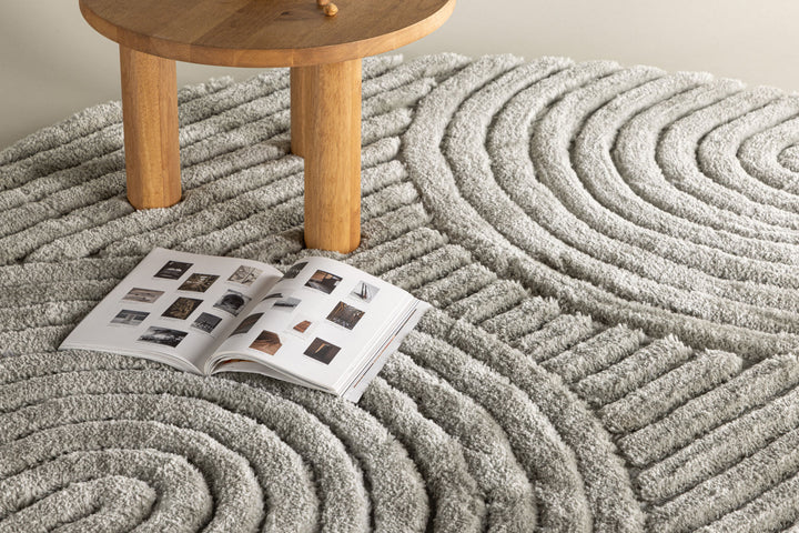 Venture Home Niklas  Polyester - 200*200-  -Round-Greige