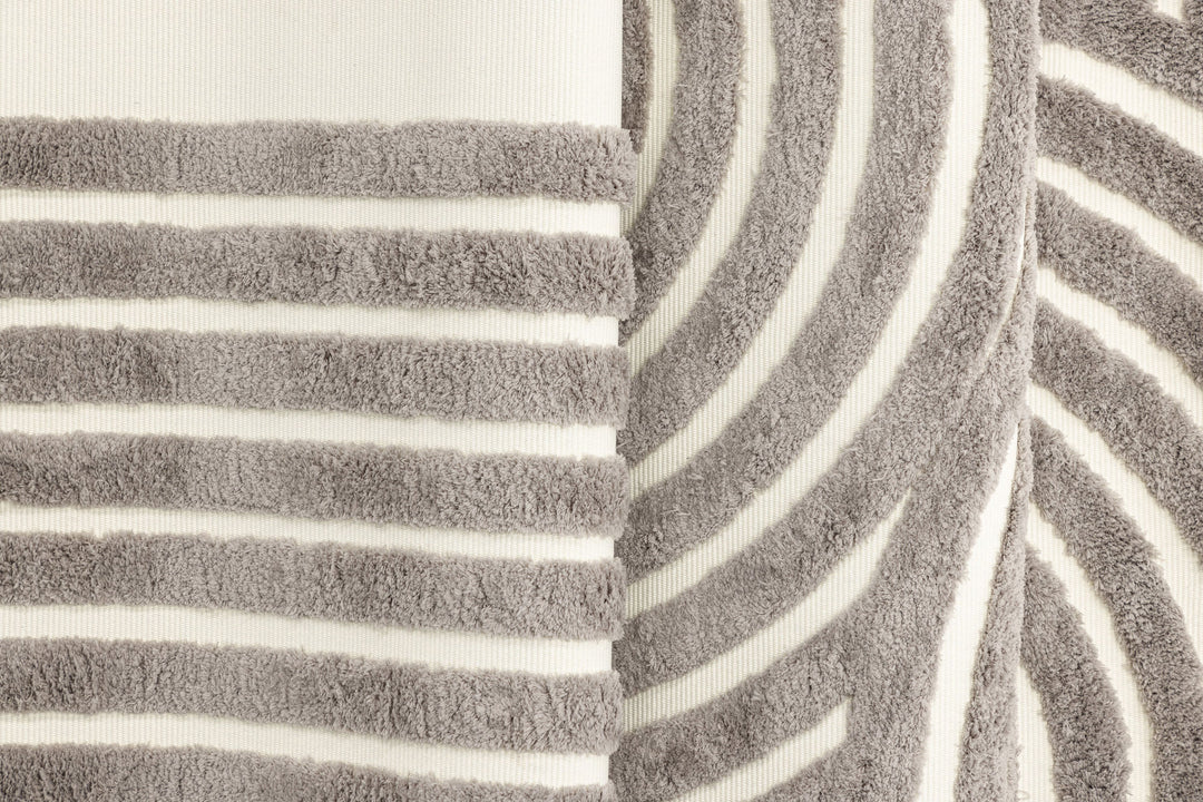 Venture Home Nikita  Poly-cotton Canvas - 230*160-  -Rectangular- Grey/White