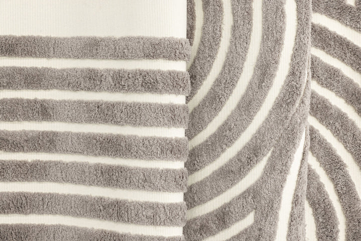 Venture Home Nikita  Poly-cotton Canvas - 230*160-  -Rectangular- Grey/White