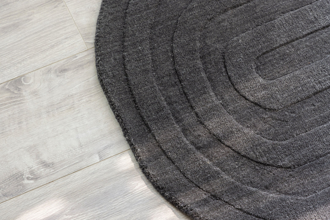 Venture Home Nora Wool - 50*80-  -Half Moon-Charcoal