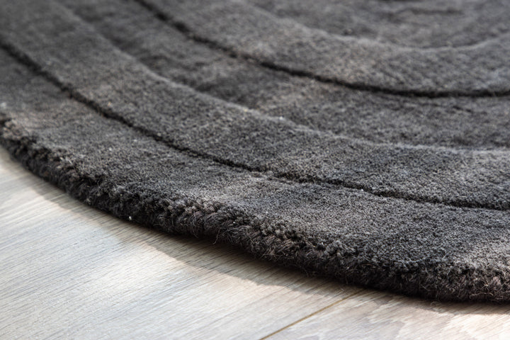 Venture Home Nora Wool - 50*80-  -Half Moon-Charcoal