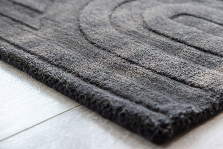 Venture Home Nora Wool - 50*80-  -Rectangular-Charcoal