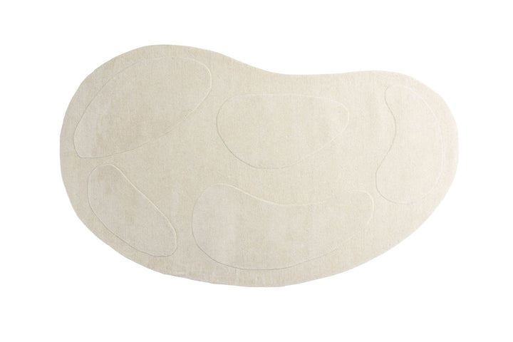 Venture Home Enard Wool Blend w Cloth backing - 290*175-  -Oval -White