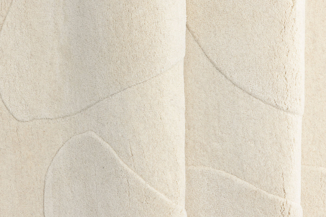 Venture Home Enard Wool Blend w Cloth backing - 290*175-  -Oval -White
