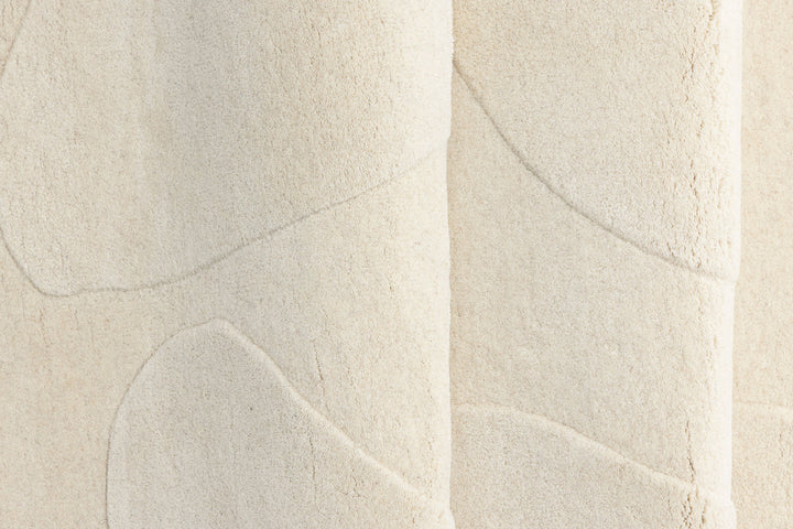Venture Home Enard Wool Blend w Cloth backing - 290*175-  -Oval -White