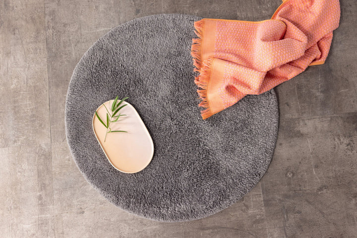 Venture Home Valle Cotton - 60*60-  -Round-Dark grey