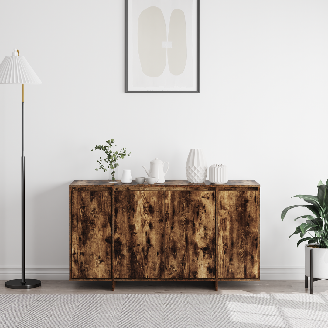 Sideboard Røget eg 135 x 41 x 75 cm Konstrueret træ