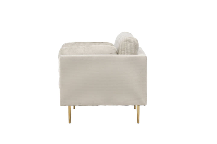 Venture Home Boom - Single Chair Corduroy - Light Grey
