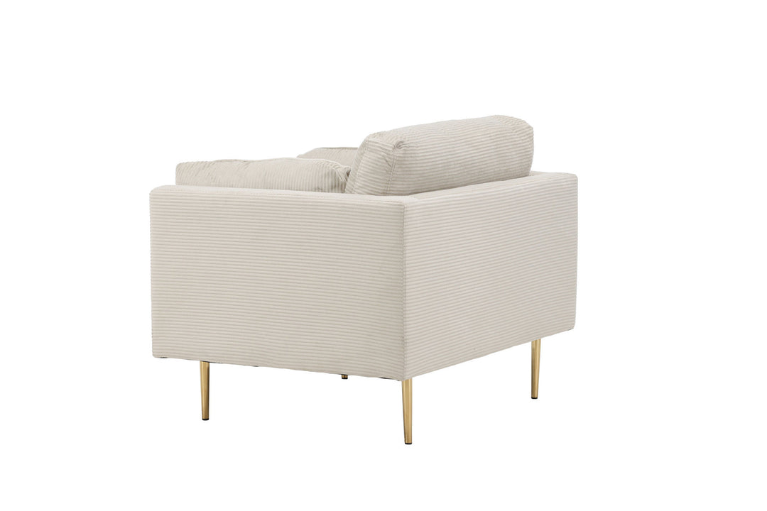 Venture Home Boom - Single Chair Corduroy - Light Grey