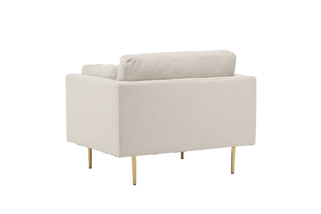 Venture Home Boom - Single Chair Corduroy - Light Grey