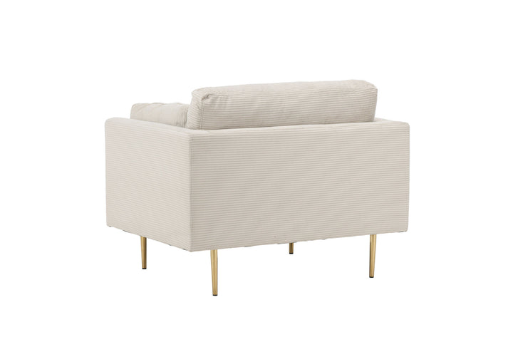 Venture Home Boom - Single Chair Corduroy - Light Grey