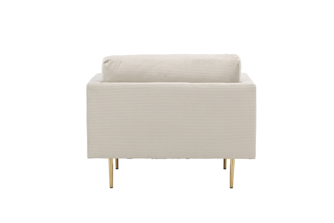 Venture Home Boom - Single Chair Corduroy - Light Grey