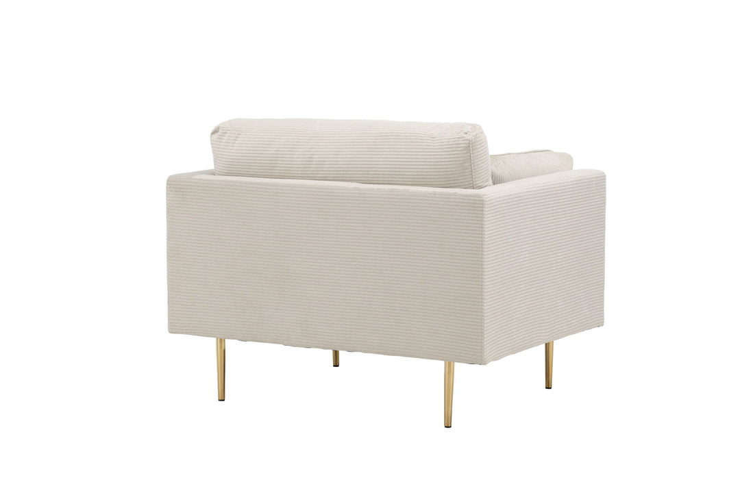Venture Home Boom - Single Chair Corduroy - Light Grey