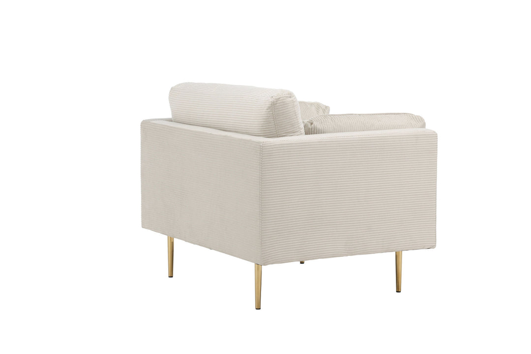 Venture Home Boom - Single Chair Corduroy - Light Grey