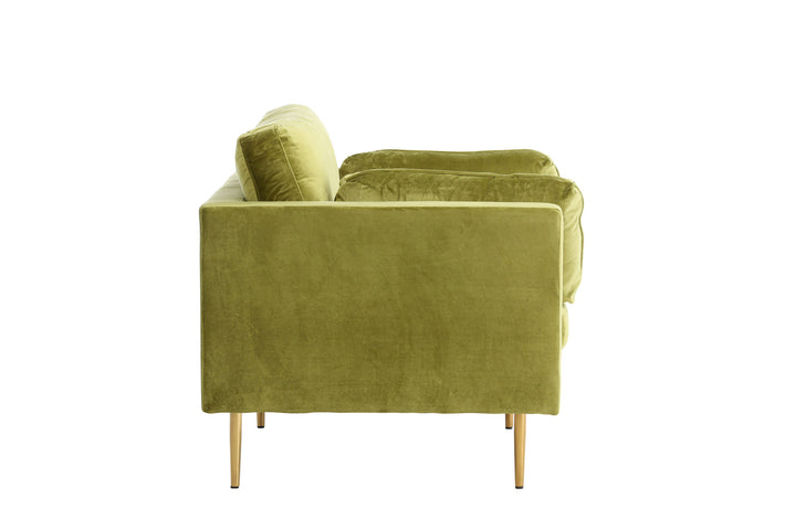 Venture Home Boom - Single Chair Velvet - Spring Green
