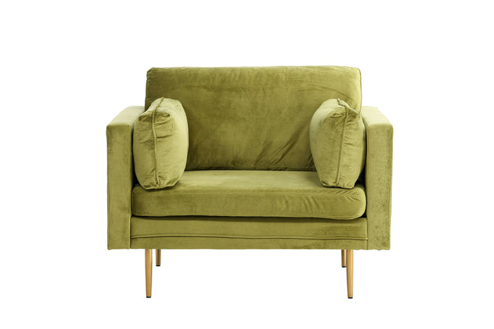 Venture Home Boom - Single Chair Velvet - Spring Green