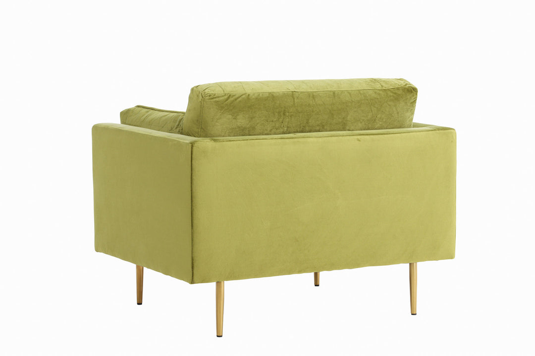 Venture Home Boom - Single Chair Velvet - Spring Green