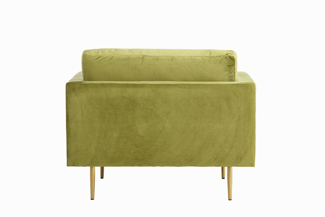 Venture Home Boom - Single Chair Velvet - Spring Green