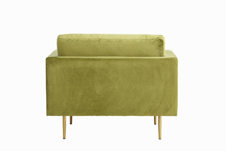 Venture Home Boom - Single Chair Velvet - Spring Green