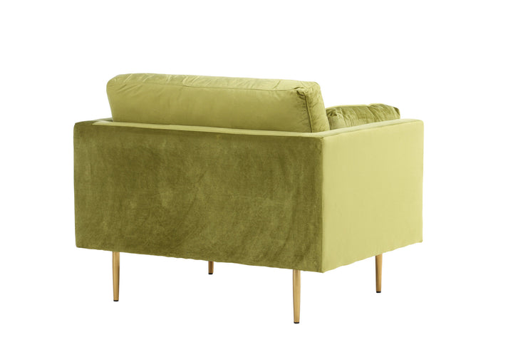 Venture Home Boom - Single Chair Velvet - Spring Green