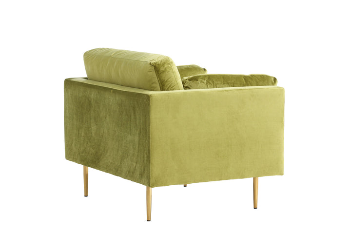 Venture Home Boom - Single Chair Velvet - Spring Green