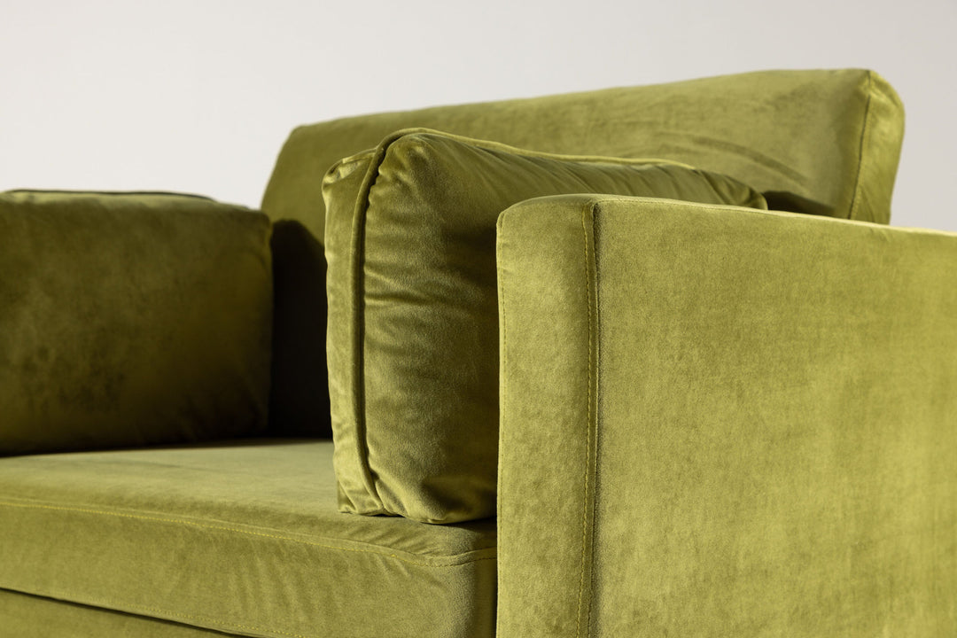 Venture Home Boom - Single Chair Velvet - Spring Green