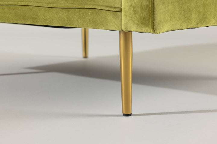 Venture Home Boom - Single Chair Velvet - Spring Green