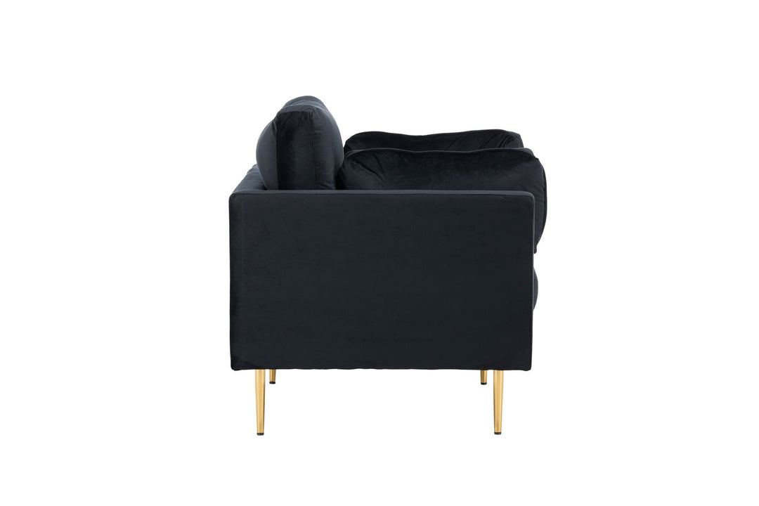 Venture Home Boom - Single Chair Velvet - Black