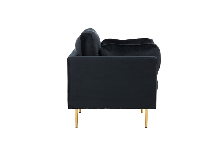 Venture Home Boom - Single Chair Velvet - Black