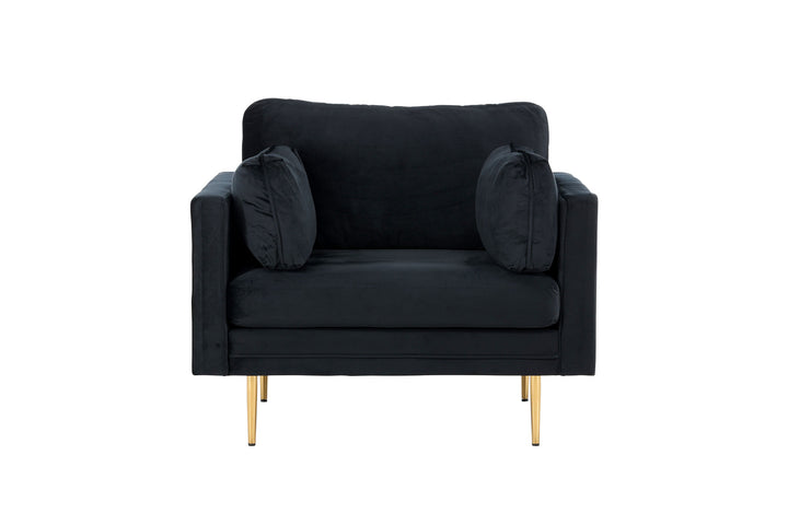 Venture Home Boom - Single Chair Velvet - Black