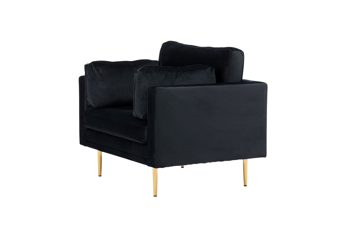 Venture Home Boom - Single Chair Velvet - Black
