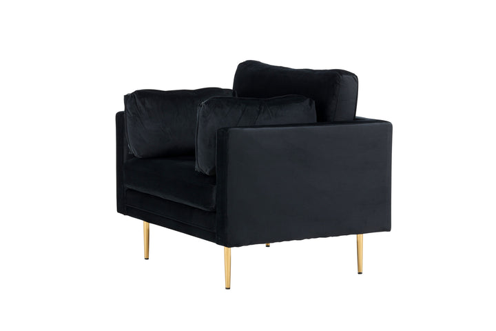 Venture Home Boom - Single Chair Velvet - Black