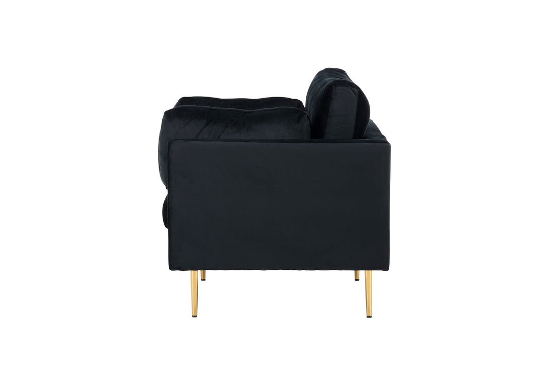 Venture Home Boom - Single Chair Velvet - Black