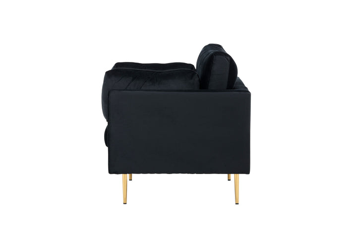 Venture Home Boom - Single Chair Velvet - Black